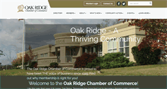 Desktop Screenshot of oakridgechamber.org